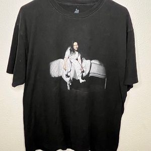 Billie Eillish black graphic tee